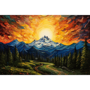 Mountain Range Acrylic Canvas